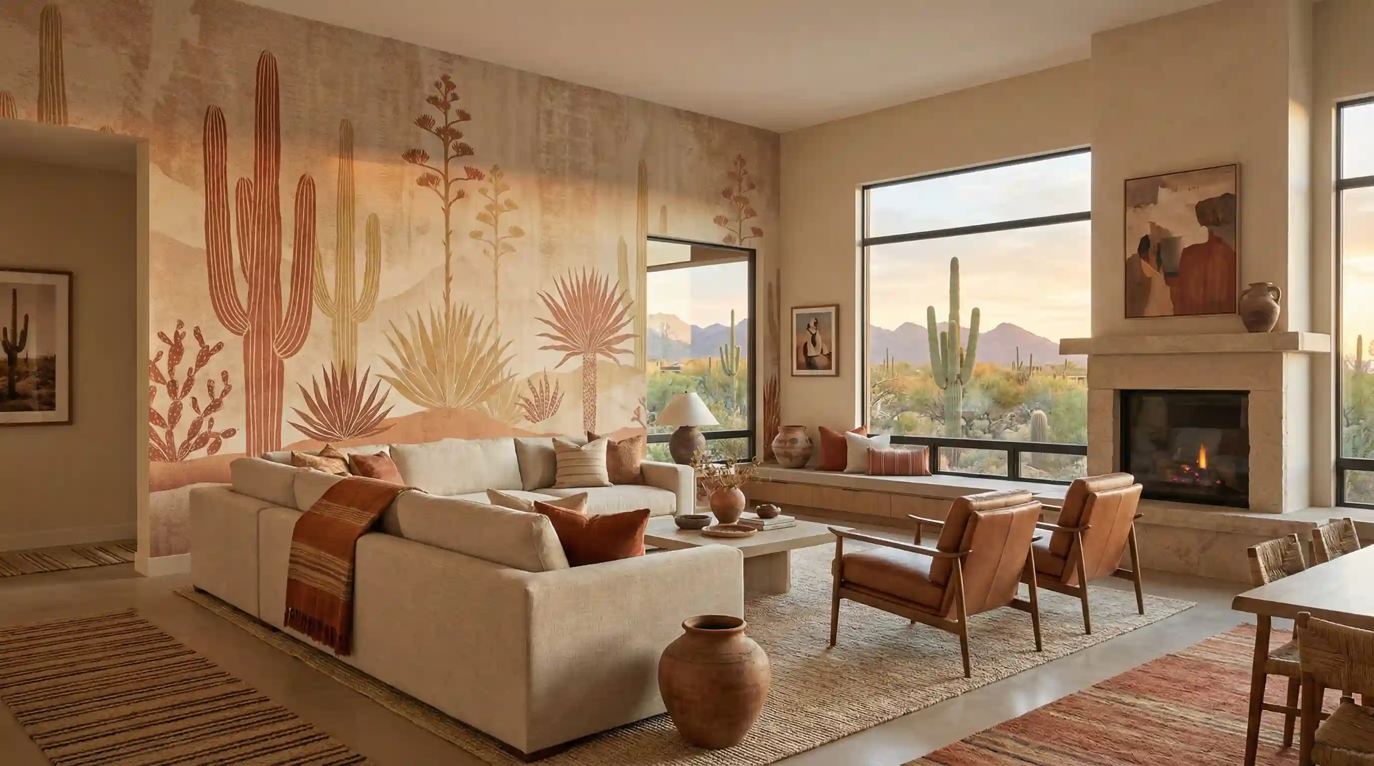 Beautiful residential wallpaper interior design in Washington